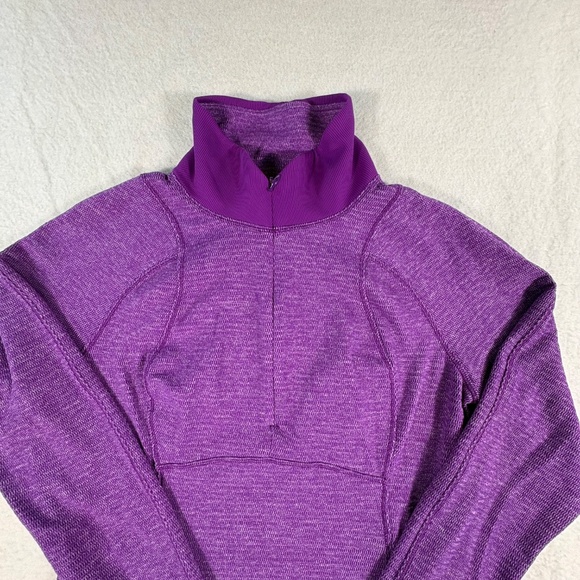 Lululemon Women's Runderful Pullover Size 8 Half Zip in Heathered Violet - Picture 2 of 15